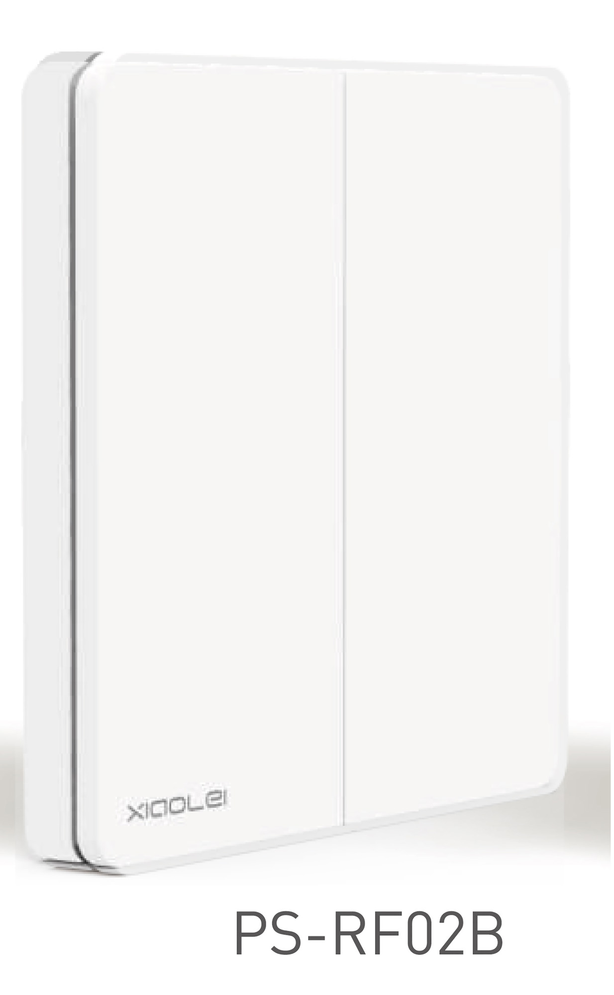 PS-RF02B  Wireless Push switch 2 channel , 3Vdc battery, RF2.4GHz protocol, Programmable keys, Switch Dimming, IP20.
